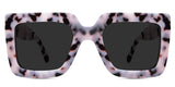 Apia black tinted Standard Solid wide frame in chiffon variant  tortoiseshell pattern with broad arm and logo on it