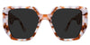 Ara black tinted Standard Solid glasses in praline variant in square shape