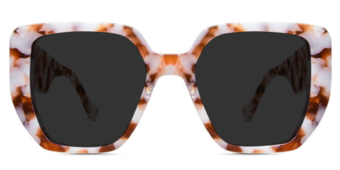 Ara black tinted Standard Solid glasses in praline variant in square shape