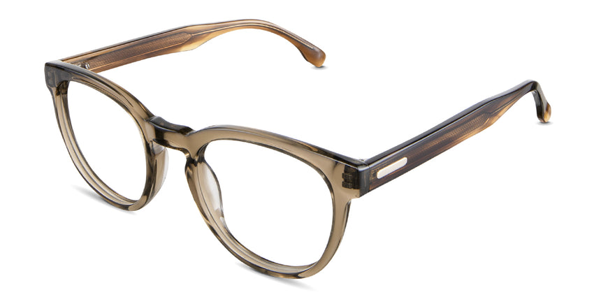 Arso men's eyeglasses in cougar variant - it's a thick frame with a keyhole nose bridge