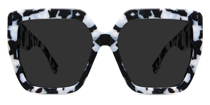 Aruna black tinted Standard Solid eyeglasses in nova variant - it's square frame