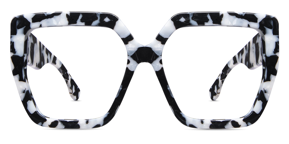 Aruna frame in nova variant with black and white colours - Acetate material with wide viewing area best Bold