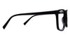 Bik eyeglasses in jet-setter black color - it's wide viewing area can be the best to make reading glasses