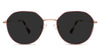 Blanco black tinted Standard Solid glasses in grape variant with low nose bridge