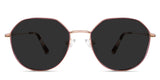Blanco black tinted Standard Solid glasses in grape variant with low nose bridge