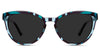 Bristow black tinted Standard Solid cat eye frame in nautilus variant - it's cat eye frame