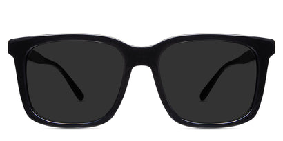 Cardo black tinted Standard Solid glasses in jet-setter variant with thin temple arms