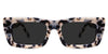 Ceos black tinted Standard Solid sunglasses in sultry variant with medium size rectangular shape