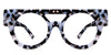 Custo eyeglasses in vanguard variant - Wide frame with straight top bar and round viewing area - wide frame for women Bold