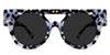 Custo black tinted Standard Solid eyeglasses in vanguard variant - it's oval shape frame