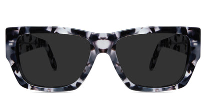 Daru black tinted Standard Solid eyeglasses in moonlight variant it has straight top bar