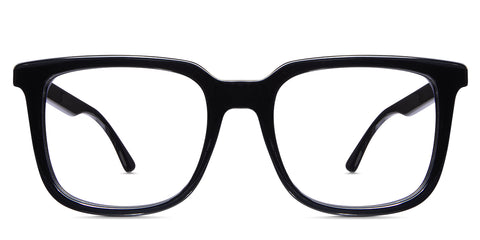 Denes eyeglasses in midnight variant - it's square frame with regular think rim best seller