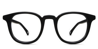 Dep eyeglasses in midnight variant - it's round frame in black colour