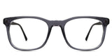 Dex men's eyeglasses in a sooty variant - it's a square shape and black color frame.