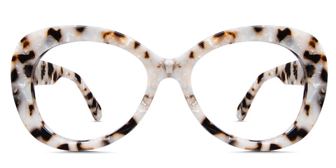 Dilla eyeglasses in tabar variant - it's classy round frame with wide viewing area