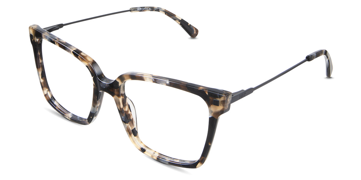 Dita prescription eyewear in panthera variant - it has a regular thick rimmed with colour black, beige, brown and some grays