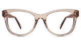 Dumo glasses in aurum variant - it's a transparent frame with brown or dusty rose color best seller. Bold