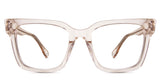 Edna acetate frame in tortilla variant - it's a square transparent frame with pale color