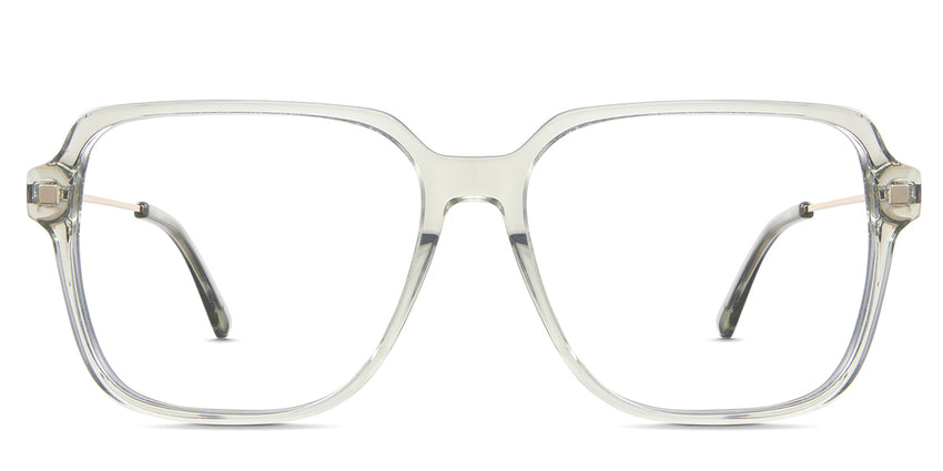 Elma eyewear in olive variant - it has a thin rim in color light green with a wide viewing lens best seller