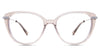 Elora acetate frame in morganite variant - It's a combination of round and cat eye frame shapes. best seller