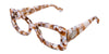 Erid rectangle frame in praline variant - It has tortoise style pattern made with acetate material
