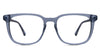 Ermo eyeglasses in deep sea variant - it's square frame in blue colour