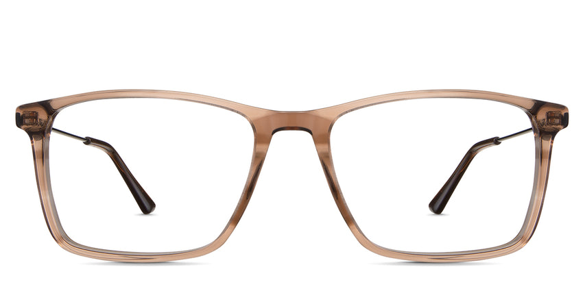 Ero frame in cashmere variant - it has an acetate rim with metal temple arm and acetate temple tip