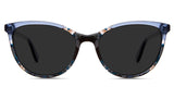 Etter black tinted Standard Solid sunglasses in maritime variant - it's cat eye frame