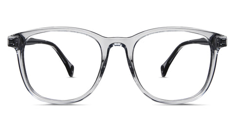 The Grimm Jr acetate frame in the fanfare variant is a round frame with a narrow nose bridge.