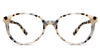 Ludolph eyeglasses in dove wing variant - oval shape frame with tortoise pattern - made with acetate material best seller