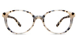 Ludolph eyeglasses in dove wing variant - oval shape frame with tortoise pattern - made with acetate material best seller