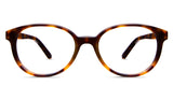 Ludolph Jr eyeglasses in mohave variant - oval shape frame with tortoise pattern - made with acetate material