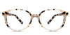 Ludolph Jr eyeglasses in dove wing variant - oval shape frame with tortoise pattern - made with acetate material