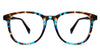 Grimm Jr eyewear in dreamy variant - It's an acetate frame in blue, sky blue, black and brown color.