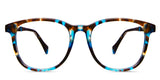 Grimm Jr eyewear in dreamy variant - It's an acetate frame in blue, sky blue, black and brown color.