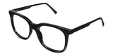 Gauri eyeglasses in jet-setter variant - it's black frame with thin temple arms
