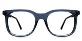 Gauri single vision glasses in olympic variant - it's medium square frame in graysh blue colour