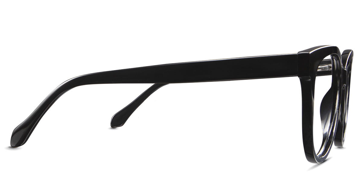 Gava women's eyewear in onyx variant - it's perfect for a square, diamond and heart face shape.