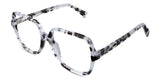 Gia prescription eyewear in dapple variant - it's a tortoise frame with black, gray, and light gray color