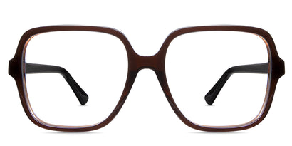 Gia acetate frame in merlot variant - it's a square frame with thin rims.