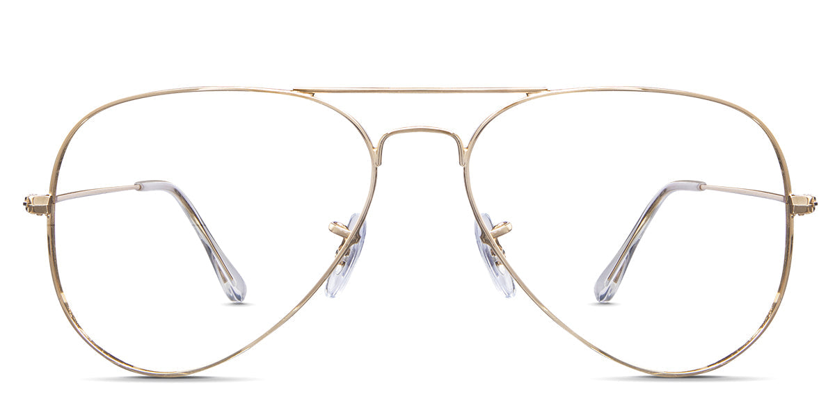 Goro wired frame in baroque variant - it's oval shape frame in golden colour best seller Metal