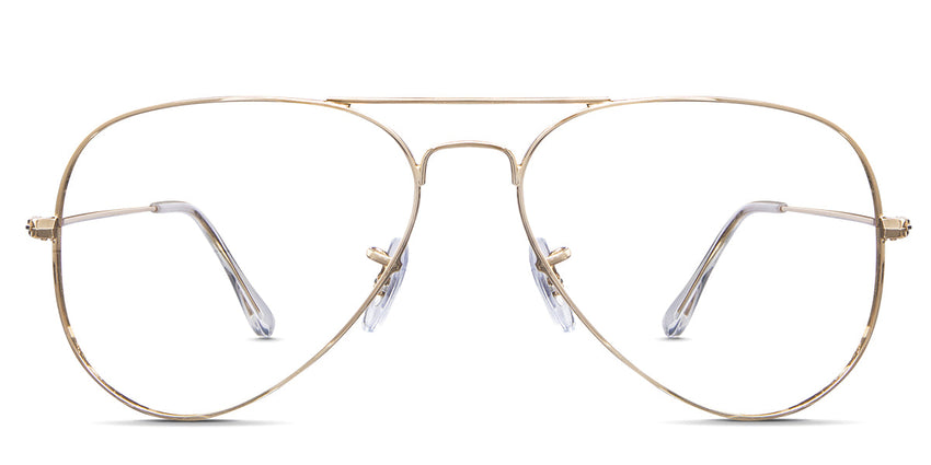 Goro wired frame in baroque variant - it's oval shape frame in golden colour best seller Metal