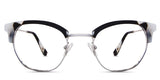 Harkin frame in pebble beach variant - it's medium size cat eye frame with round viewing area Bold