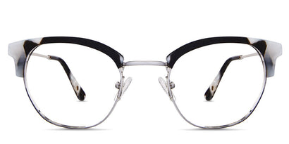 Harkin frame in pebble beach variant - it's medium size cat eye frame with round viewing area