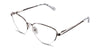 Burke frame in argos variant - it has metal temple arms covered with acetate cover which is white and black colour