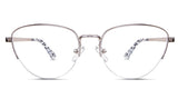 Burke metal frame in argos variant - it's made with silver metal frame which has thin top half border and arms Metal eyeglasses