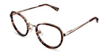 Corry frame in batik variant in black and brown colored acetate ring on metal frame - for medium size face shape