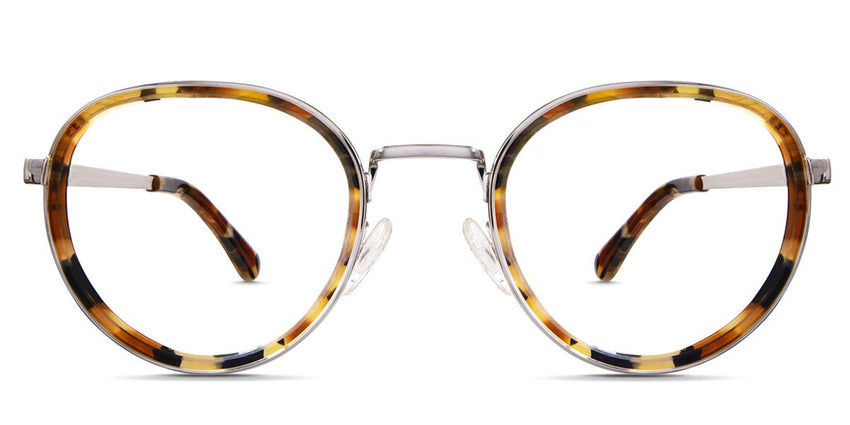 Corry eyeglasses in mellow variant with beige, black and yellow shades of colours