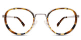 Corry reading glasses in mellow style which is metal temple arms coverd with acetate material on the temples