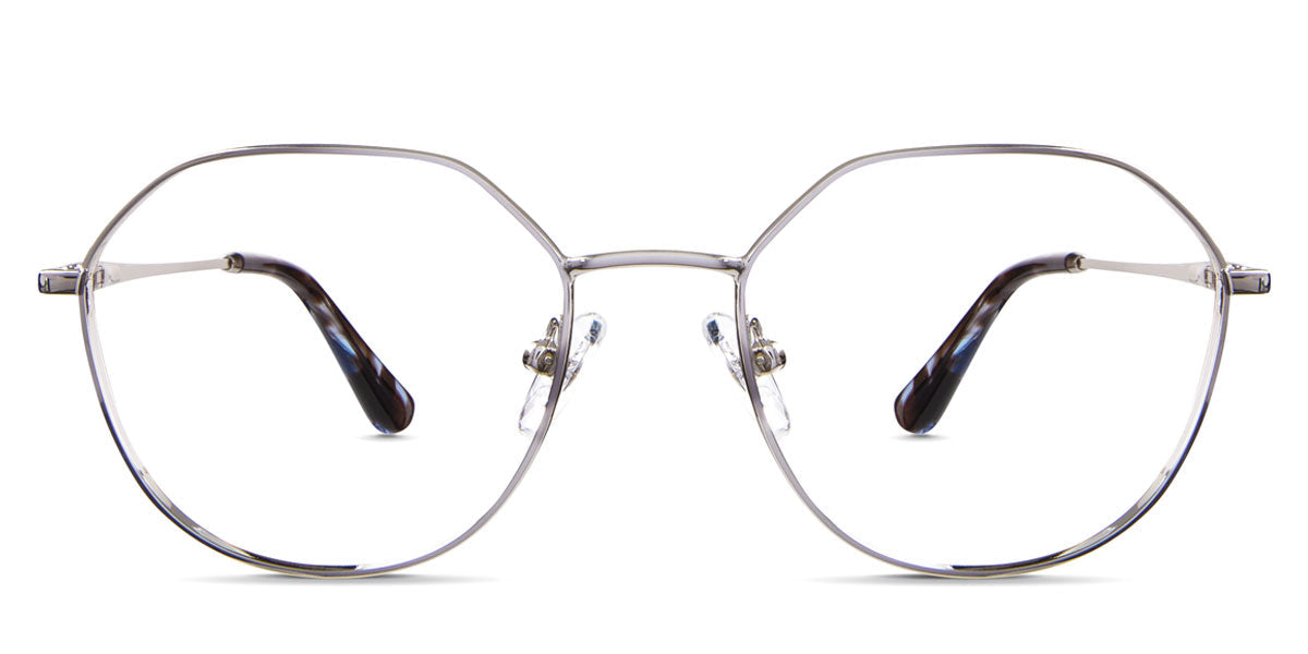 Blanco frame in nebulous variant - round metal frame with medium viewing area Metal eyeglasses
